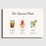 Slika za dnevno sobo - cocktails