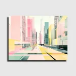 Wall art – City in Pastel