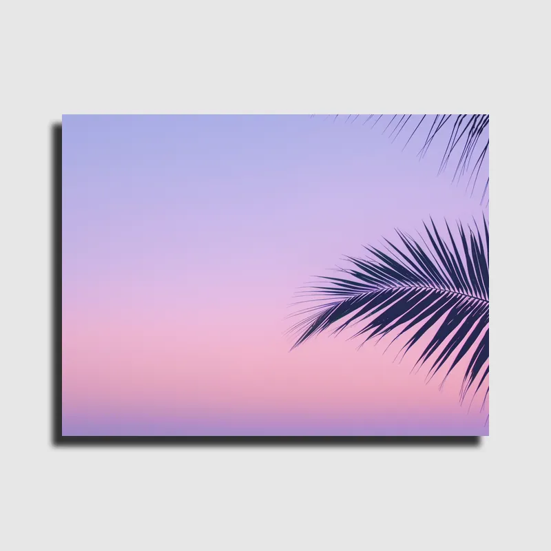 Wall art – Sunset Palm Fade